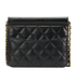 CC Mini Square Bag, &pound;1,950, Handbags, Black, Leather, Back view